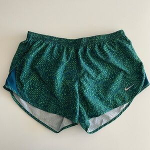 🍋3 for $20🍋 New NIKE Dri-Fit Green Print Running Shorts Size M